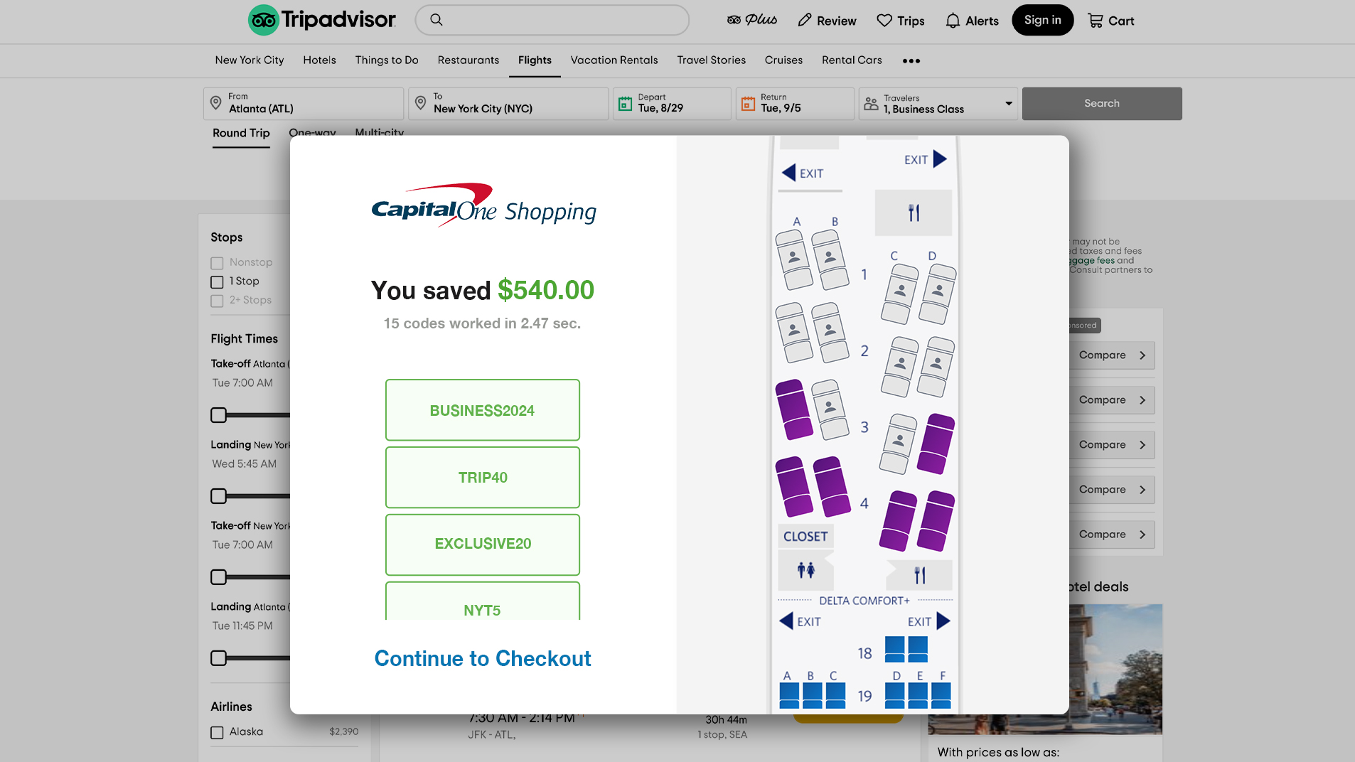 How to Fly Business Class for  The Price of Economy